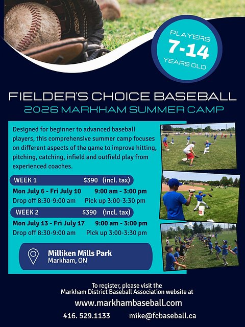 FC Baseball Markham Summer Camp 2026